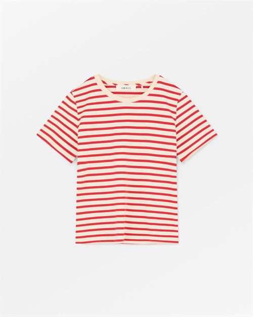 SKALL STUDIO MARRON REGULAR TEE OFF WHITE/RED STRIPE